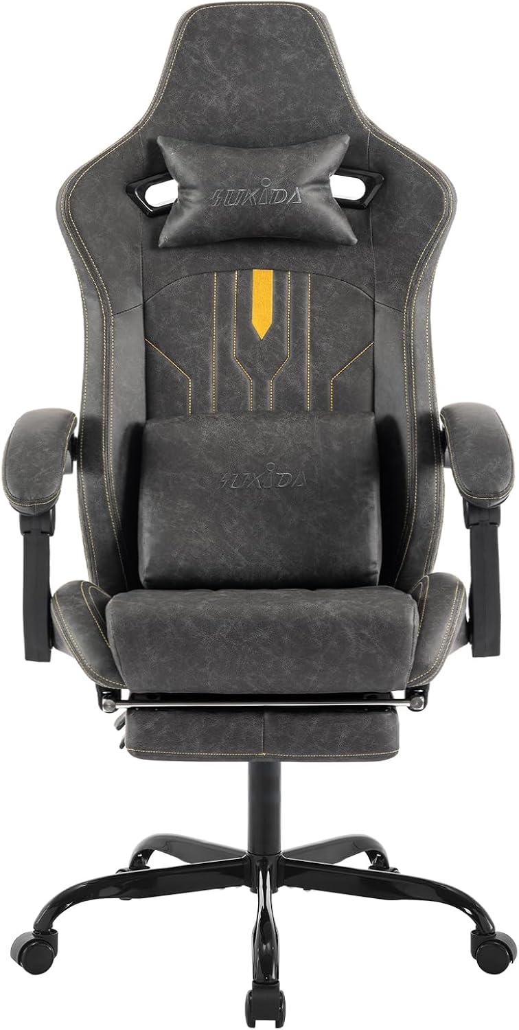 Massage - Chaise de jeu avec repose-pieds, chaise