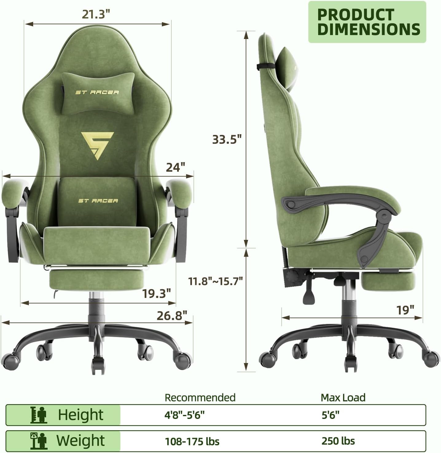 Chaise de jeu de type « racing - Massage avis et prix