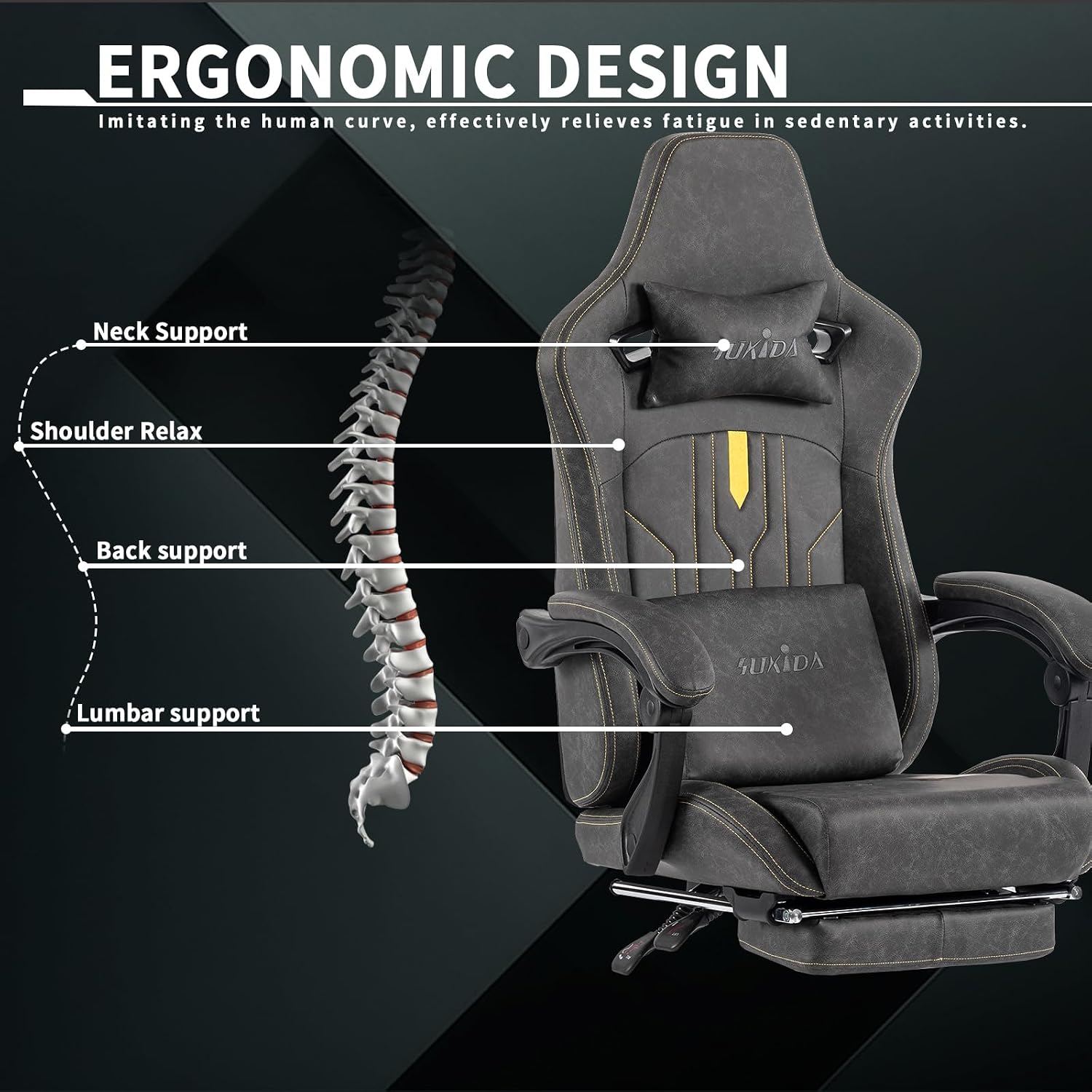 Chaise de jeu avec repose-pied - Massage avis et prix