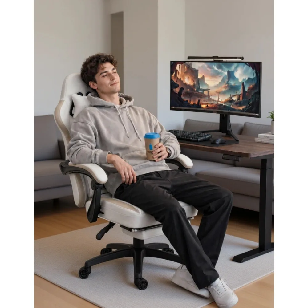 Fauteuil de jeu en tissu respi - Massage avis et prix