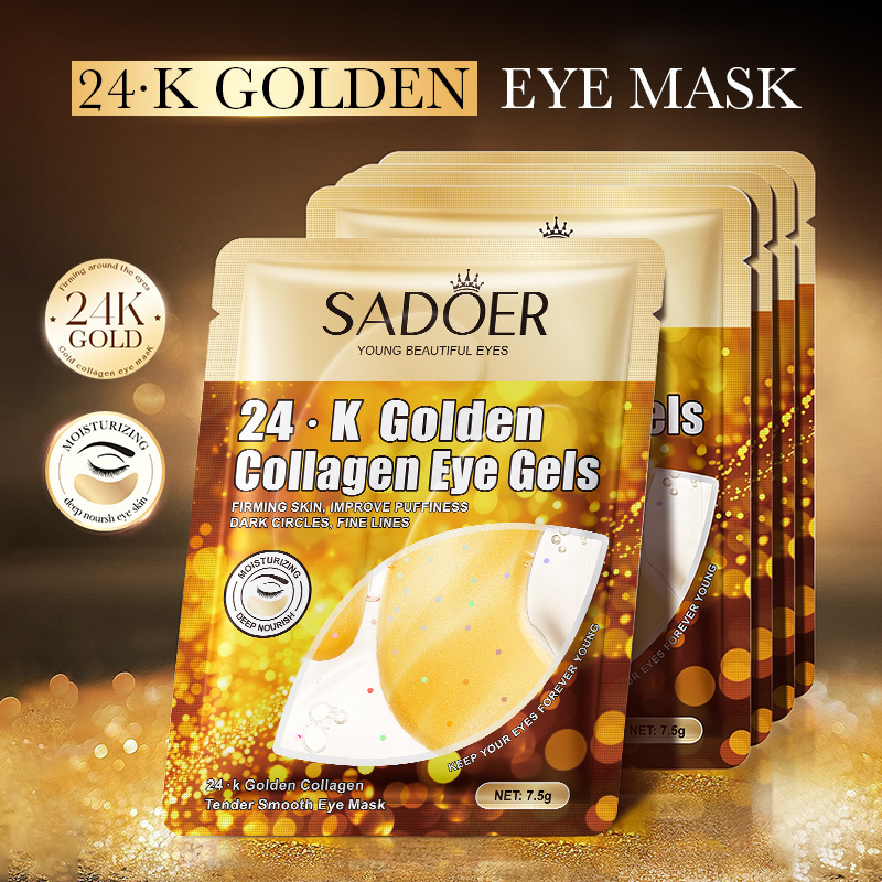 SADOER 24K or collagène crista - Collagen Under Eye Patches avis et prix