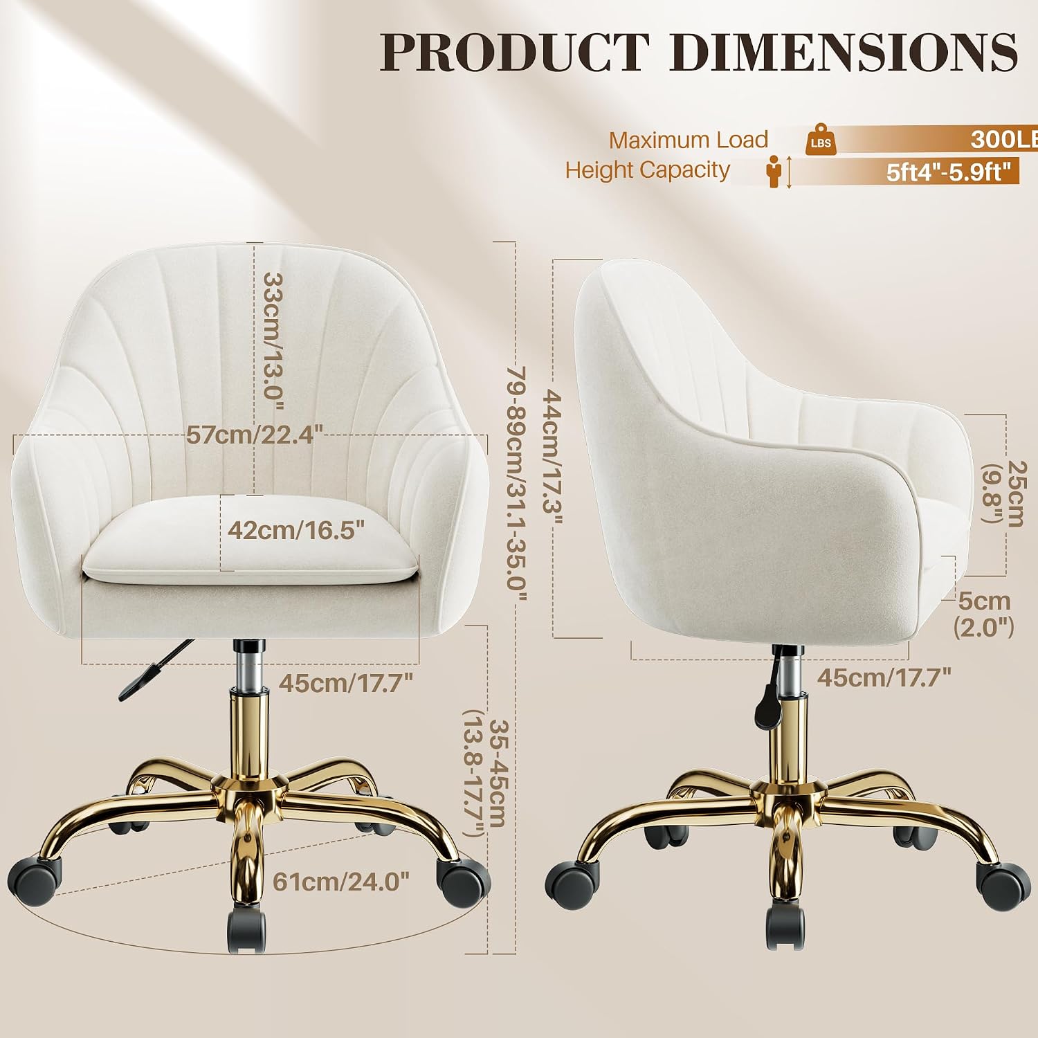 Chaise de coiffeuse sur roulet - Makeup avis et prix