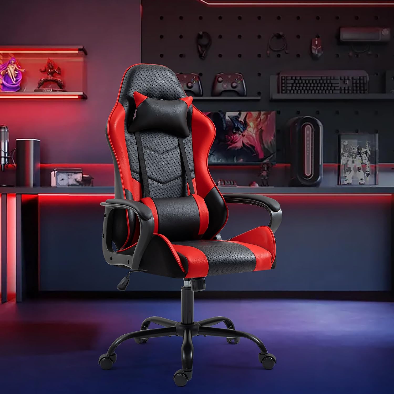 Chaise de jeu ergonomique roug - Massage avis et prix